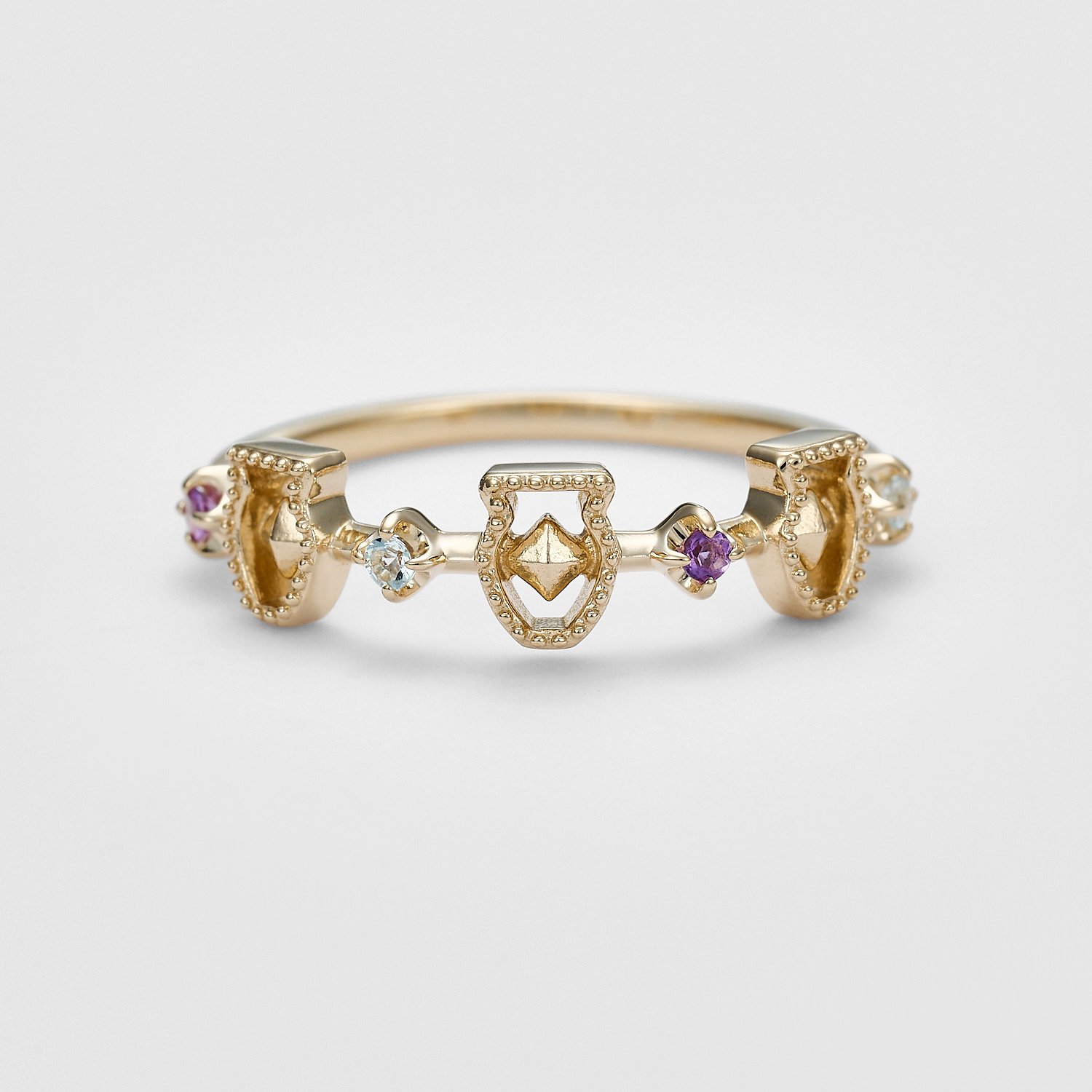 水瓶座＞K5アメジスト／アクアマリンリング｜リング｜アガット 公式