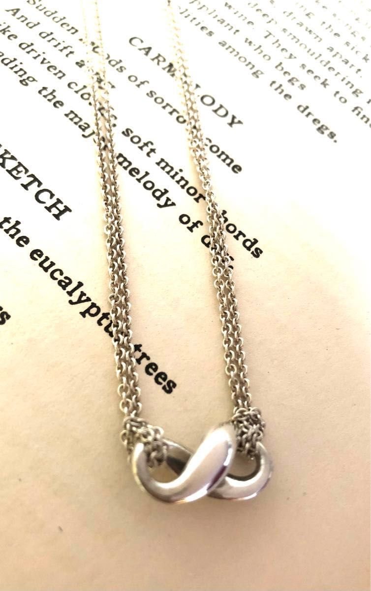 TIFFANY&Co ティファニー インフィニティ ペンダント ダブル チェーン