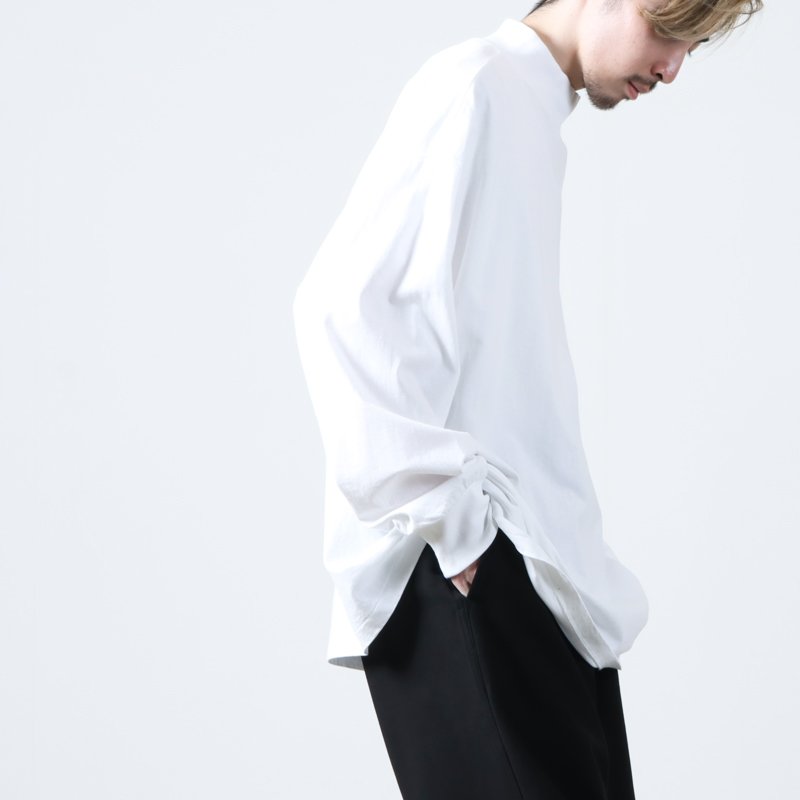 COMOLI (コモリ) コットンジャージ モックネックプルオーバー