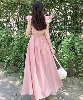 Amazon.co.jp: [LingLong Pavilion] ワンピース レディース ロング