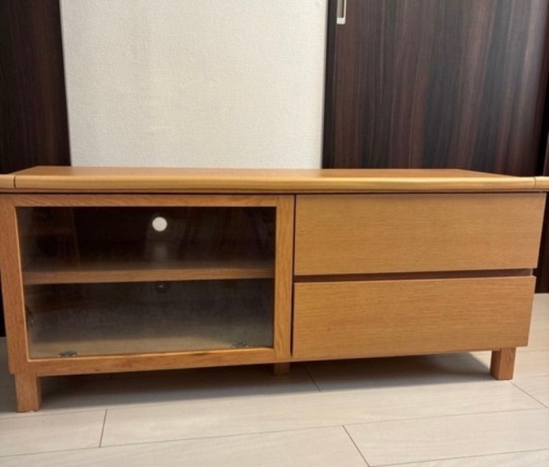 無印良品 テレビボード テレビ台 110cm 奥行40cm 廃盤品 無印良品 テレビボード テレビ台 110cm 奥行40cm 廃盤品 オーク材