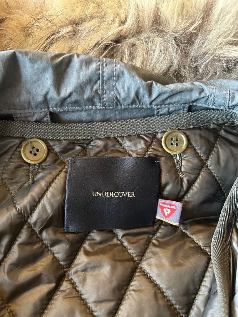 undercover転写プリントウール切替モッズコートウィリアムブレイク 2